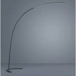 Luminaires Scandinaves-Luminaires Trio Lampadaire Trio SHANGHAI LED Noir, 1 lumière