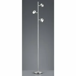 Luminaires Trio Lampadaire Trio Shark LED Nickel mat, 3 lumières* Éclairage Led