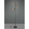 Lampes Vintages & Rétros-Luminaires Trio Lampadaire Trio Tosh LED Noir, 3 lumières