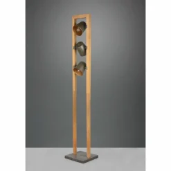 Lampes Vintages & Rétros-Luminaires Trio Lampadaire Trio-Leuchten Bell Brun foncé, Nickel mat, 3 lumières