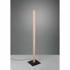 Lampes En Bois-Luminaires Trio Lampadaire Trio-Leuchten Bellari LED Bois clair, 1 lumière