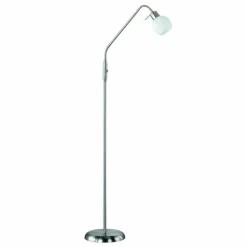 Luminaires Trio Lampadaire Trio-Leuchten Freddy LED Nickel mat, 1 lumière