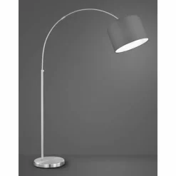 Lampes En Tissu-Luminaires Trio Lampadaire Trio-Leuchten Hotel Nickel mat, 1 lumière