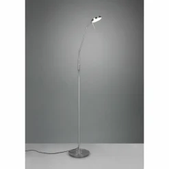 Luminaires Trio Lampadaire Trio-Leuchten Monza LED Nickel mat, 1 lumière* Lampadaires Et Lampes Sur Pied