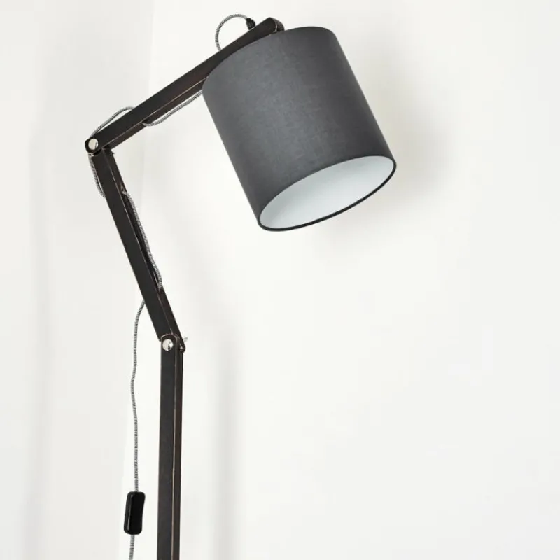 Lampes En Tissu-hofstein Lampadaire Tukchor Noir, 1 lumière