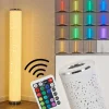 Lampes En Tissu-hofstein Lampadaire Tumba LED Blanc, 1 lumière, Télécommandes, Changeur de couleurs