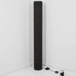 Lampes En Tissu-hofstein Lampadaire Tumba LED Noir, 1 lumière