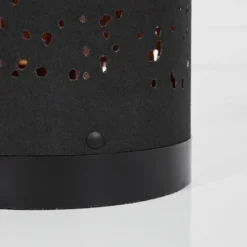 Lampes En Tissu-hofstein Lampadaire Tumba LED Noir, 1 lumière