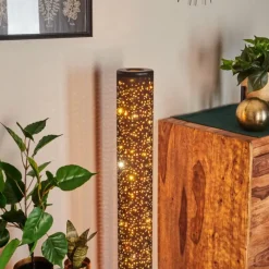 Lampes En Tissu-hofstein Lampadaire Tumba LED Noir, 1 lumière