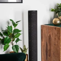 Lampes En Tissu-hofstein Lampadaire Tumba LED Noir, 1 lumière