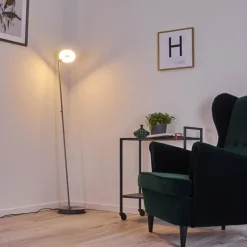 hofstein Lampadaire Umag LED Acier inoxydable, 1 lumière