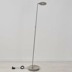 hofstein Lampadaire Umag LED Chrome, Nickel mat, 1 lumière