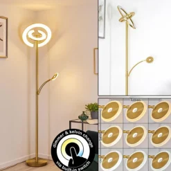 hofstein Lampadaire Umag LED Laiton, 2 lumières* Lampadaires Et Lampes Sur Pied