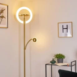 hofstein Lampadaire Umag LED Laiton, 2 lumières* Lampadaires Et Lampes Sur Pied