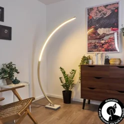 hofstein Lampadaire Uttorp LED Argenté, 1 lumière