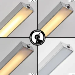 hofstein Lampadaire Uttorp LED Argenté, 1 lumière