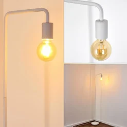 hofstein Lampadaire Valocolla Blanc, 1 lumière* Lampadaires Et Lampes Sur Pied