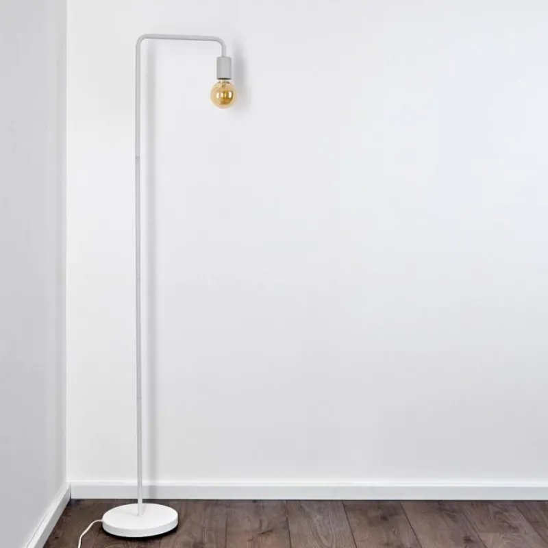 hofstein Lampadaire Valocolla Blanc, 1 lumière* Lampadaires Et Lampes Sur Pied