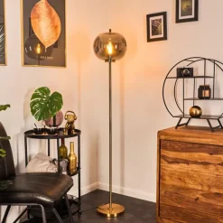 hofstein Lampadaire Verbania Laiton, 1 lumière