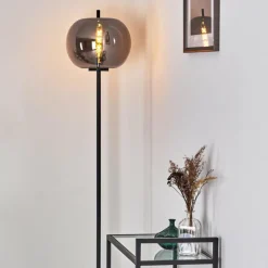 hofstein Lampadaire Verbania Noir, 1 lumière