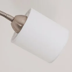 Lampes En Tissu-hofstein Lampadaire Vezza Nickel mat, 2 lumières