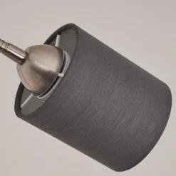 Lampes En Tissu-hofstein Lampadaire Vezza Nickel mat, 2 lumières