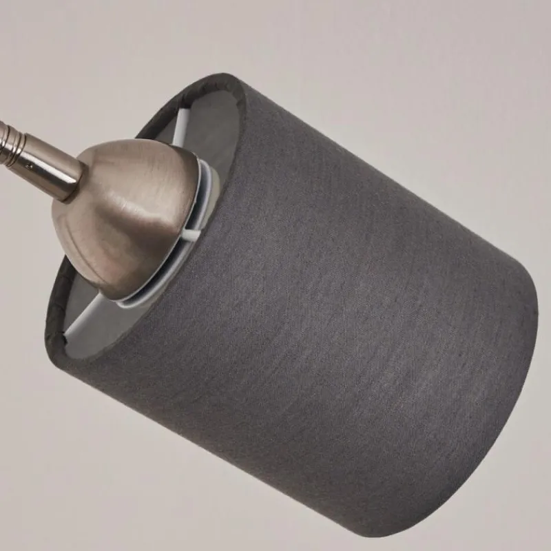 Lampes En Tissu-hofstein Lampadaire Vezza Nickel mat, 2 lumières