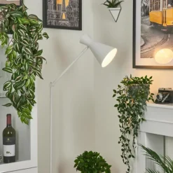 Luminaires Scandinaves-hofstein Lampadaire Vijes Blanc, 1 lumière