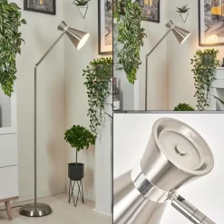 Luminaires Scandinaves-hofstein Lampadaire Vijes Nickel mat, 1 lumière