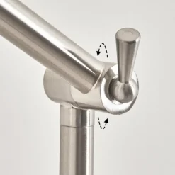 Luminaires Scandinaves-hofstein Lampadaire Vijes Nickel mat, 1 lumière