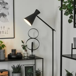 Luminaires Scandinaves-hofstein Lampadaire Vijes Noir, 1 lumière