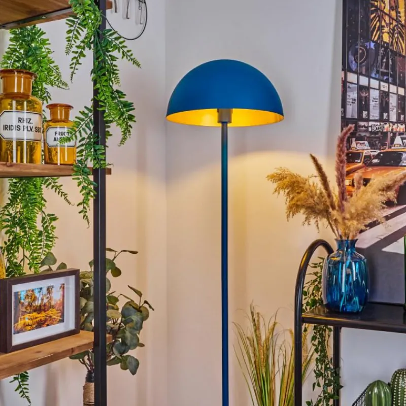 Lampes Dorées-hofstein Lampadaire Vivian Bleu, 1 lumière