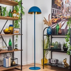 Lampes Dorées-hofstein Lampadaire Vivian Bleu, 1 lumière