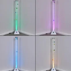 hofstein Lampadaire Wanas LED Titane, 1 lumière, Changeur de couleurs* Éclairage Led