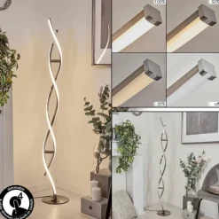 hofstein Lampadaire Wellington LED Acier inoxydable, 2 lumières