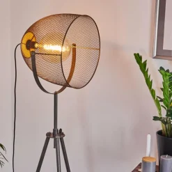 Lampes Vintages & Rétros-hofstein Lampadaire Wesa Nickel vieilli, 1 lumière