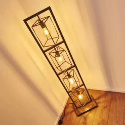 Luminaires Rustiques-hofstein Lampadaire Westbroek Argenté, 4 lumières