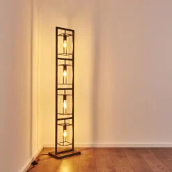 Luminaires Rustiques-hofstein Lampadaire Westbroek Argenté, 4 lumières