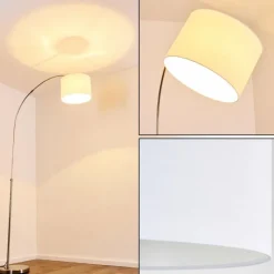 Lampes En Tissu-hofstein Lampadaire Wiby Nickel mat, 1 lumière
