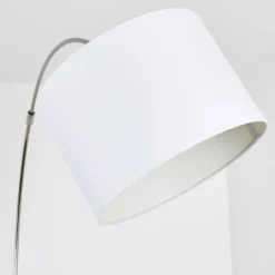 Lampes En Tissu-hofstein Lampadaire Wiby Nickel mat, 1 lumière