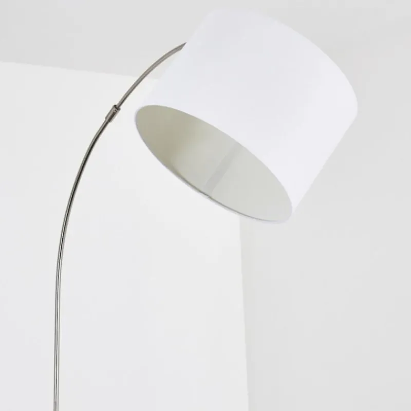 Lampes En Tissu-hofstein Lampadaire Wiby Nickel mat, 1 lumière