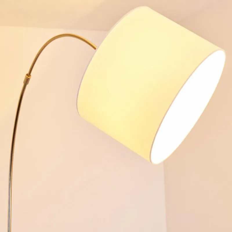 Lampes En Tissu-hofstein Lampadaire Wiby Nickel mat, 1 lumière