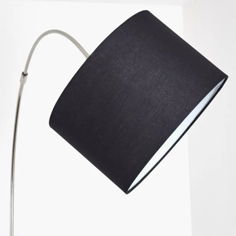 Lampes En Tissu-hofstein Lampadaire Wiby Nickel mat, 1 lumière