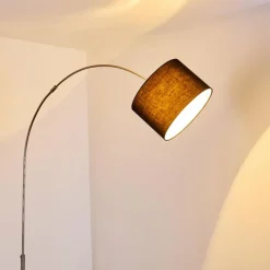 Lampes En Tissu-hofstein Lampadaire Wiby Nickel mat, 1 lumière