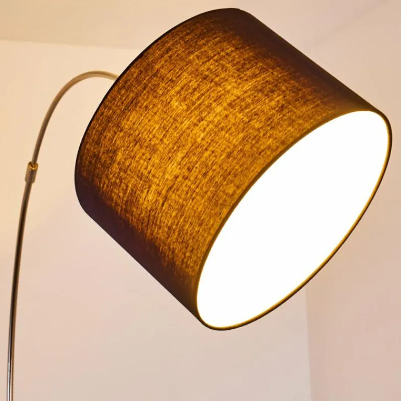 Lampes En Tissu-hofstein Lampadaire Wiby Nickel mat, 1 lumière