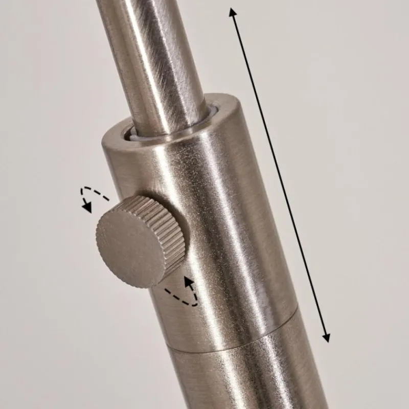 Lampes En Tissu-hofstein Lampadaire Wiby Nickel mat, 1 lumière