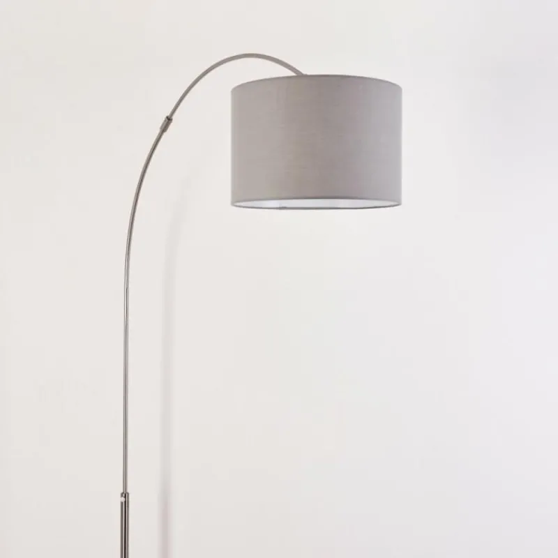 Lampes En Tissu-hofstein Lampadaire Wiby Nickel mat, 1 lumière