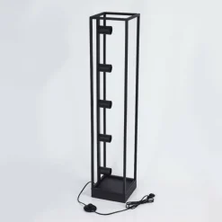 Lampes Vintages & Rétros-hofstein Lampadaire Wick Noir, 5 lumières