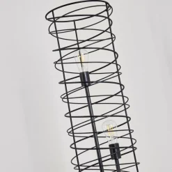 Lampes Vintages & Rétros-hofstein Lampadaire Woerden Noir, 3 lumières