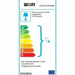 Luminaires Rustiques-Luminaires Wofi Lampadaire Wofi LACCHINO Brun, Brun foncé, Rouille, 2 lumières